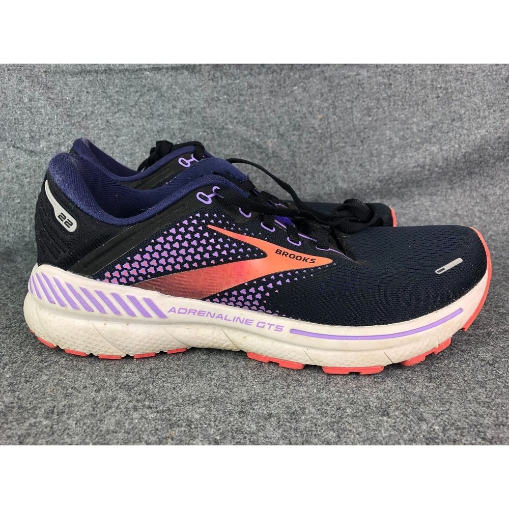 Brooks Womens Adrenaline Gts 22 Navy Running Shoes Size 9.5 (1203531)